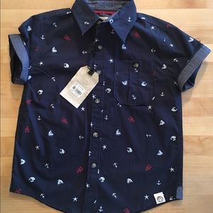 NWT size 4 Free Planet button down shirt